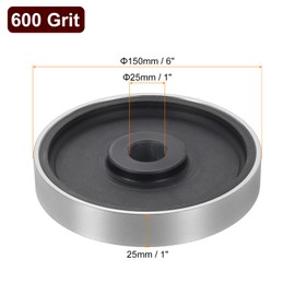 HARFINGTON Diamond Lapidary Jewelry Grinding Wheel 6" 600 Grit Diamond Grinding Wheels with 1" Arbor Hole for Gem Marble Stone Jade Glass Ceramics Carbide