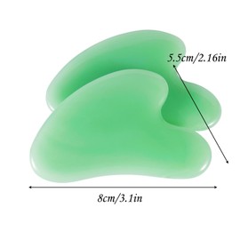 2pcs face gua sha Board Set, gua sha Jade Manual Massage Stick for face and Body, for Sculpting jaw line and eliminating Puffiness Relieving Tension Redness Daily Skincare, Men Women self Care Gifts