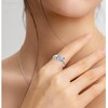 Anillo de diente de león para mujer, plata de ley