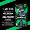 Schick Xtreme4 Rastrillos Desechables para Hombre Piel Normal 4pz