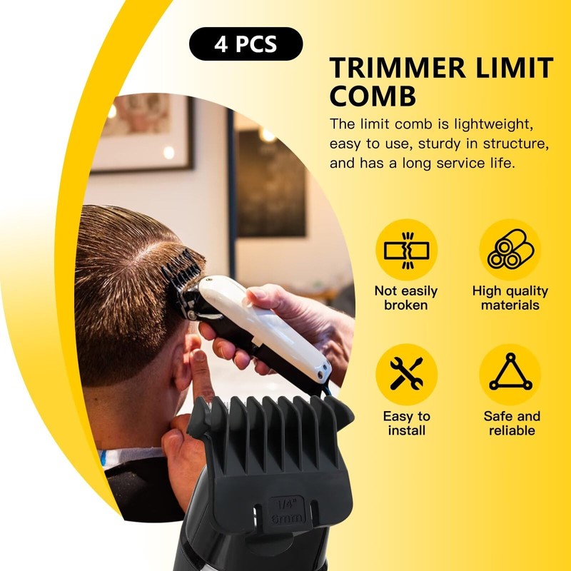 Upgraded Hair Trimmer Guards Set for Andis T Out-liners, From