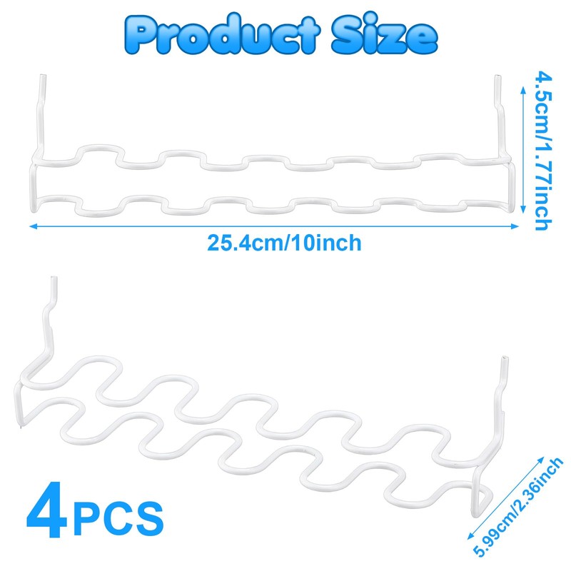 Hanaive 4 Pieces Pegboard Pliers Holder, Holds 11 Plier Per