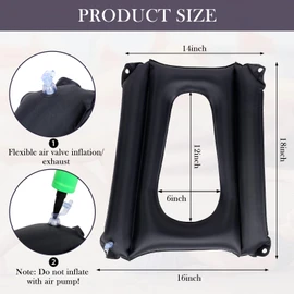 Namalu Bed Sore Cushions for Butt Inflatable Bed Sore Pads Nursing Pad to Prevent Treatment for Sores on Buttocks for Elderly Bedridden Disabled, Breathable and Comfort for Pain Relife(Black)