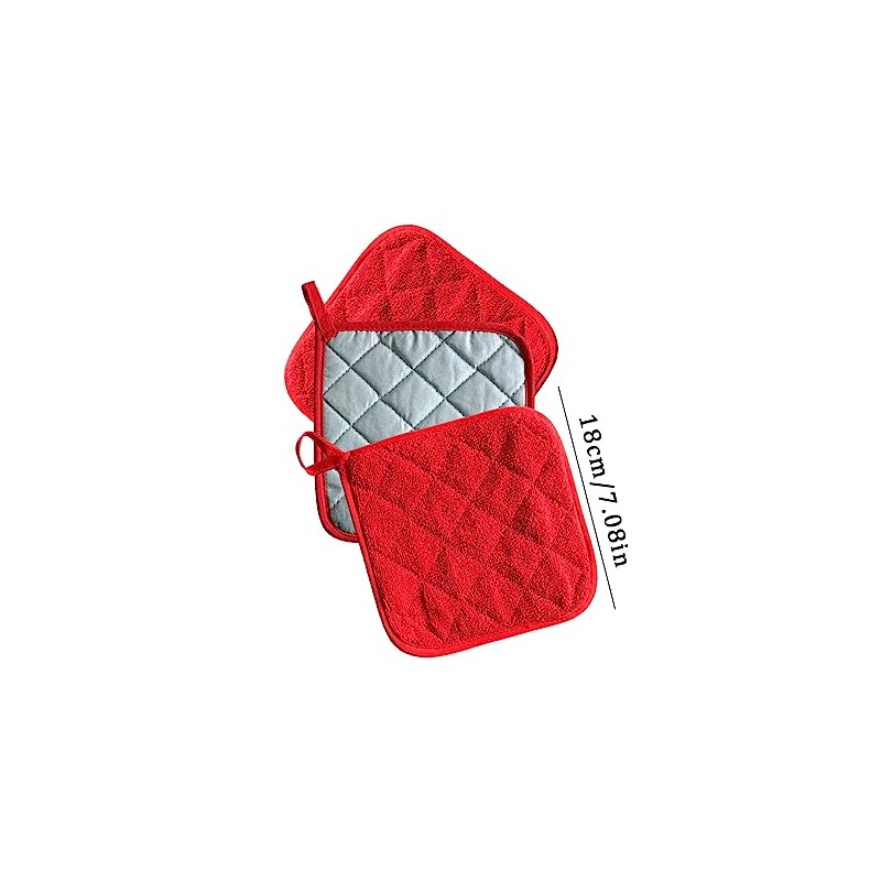 Piece, 6 Colours, Cotton, Pot Holder Set, Machine Washable, Pot