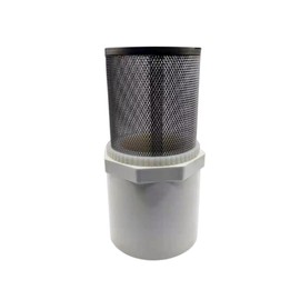 Stainless Steel Suction Strainer Filter Head with PVC Hose Connector Foot Valve Strainer for Water Pumps, Aquariums, Pools(50mm/1.97in)