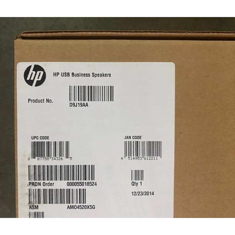 HP Genuine HP USB Business Speakers D9J19AA BRAND NEW Factory