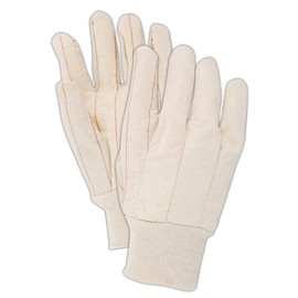 MAGID 794KW MultiMaster 18 oz. Double Palm Canvas Gloves with Non-Woven Lining, Men's (Fits Large), Natural, Pack of 12