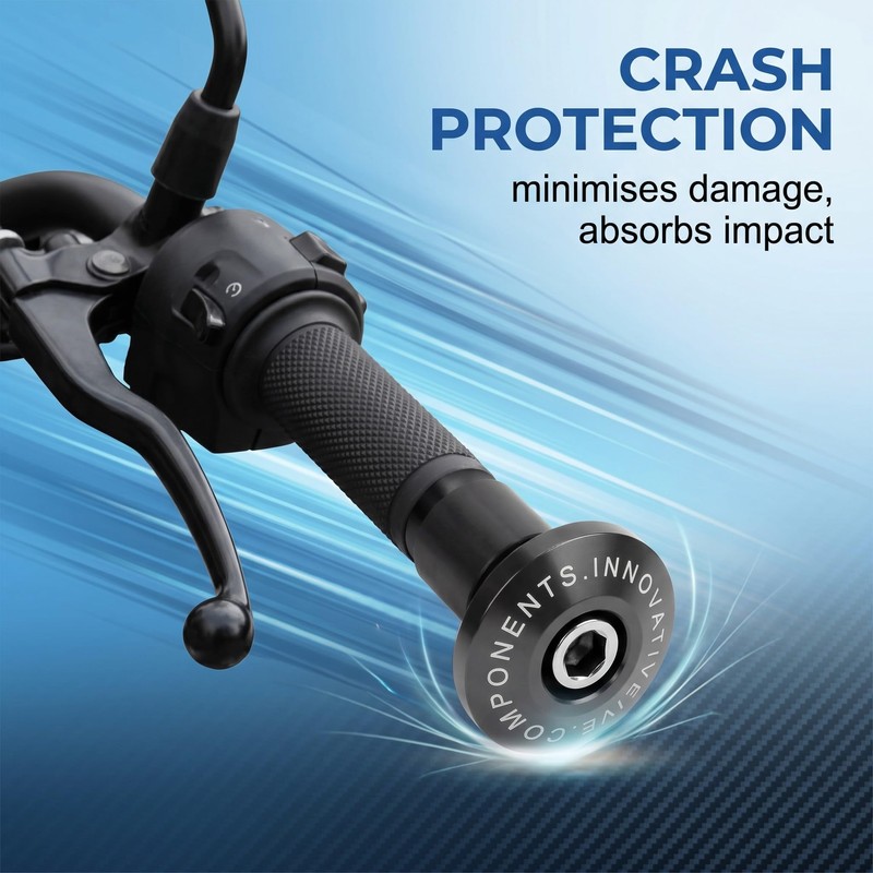 Pack of 2 Motorcycle Handlebar Ends, Universal Handlebar Weights for