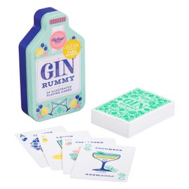 Ridley’s Gin Rummy Deck of Index Playing Cards – 54 Beautifully Hand-Illustrated Standard Playing Cards – Includes a Durable Storage Tin for Easy Travel – Makes a Unique Gift Idea