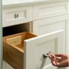CTRICALVER 4PCS Flush Ring Pull Zinc Alloy Cabinet Drawer Pull