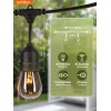 addlon 96FT(48FT*2) Outdoor String Lights Commercial Grade Weatherproof Stran...