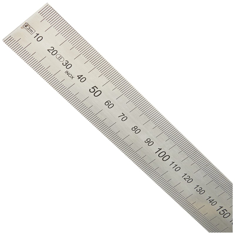 Helios-Preisser Steel Ruler, Flexible, EC Approval: Accuracy II, 300 x