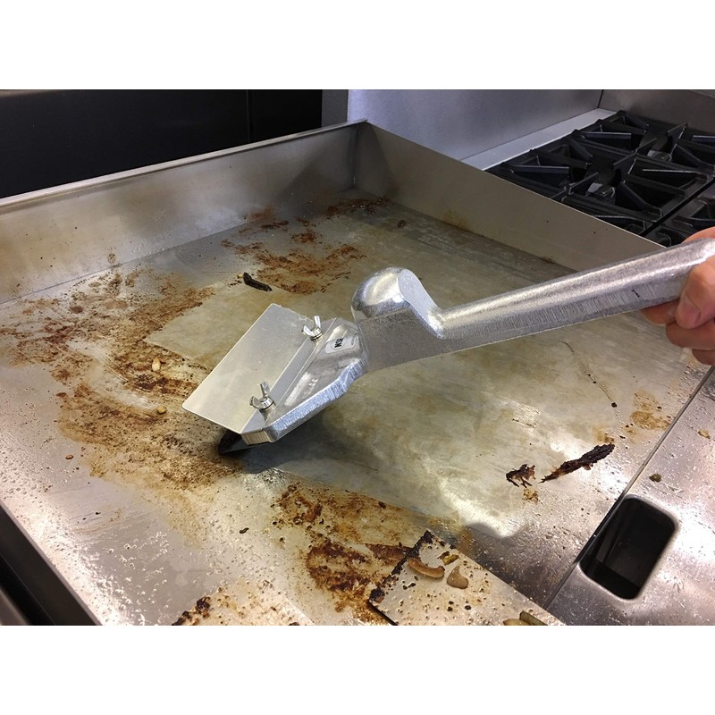 SHANGPEIXUAN Grill Scrapers, Heavy Duty Casting Aluminum Commercial Griddle Scraper