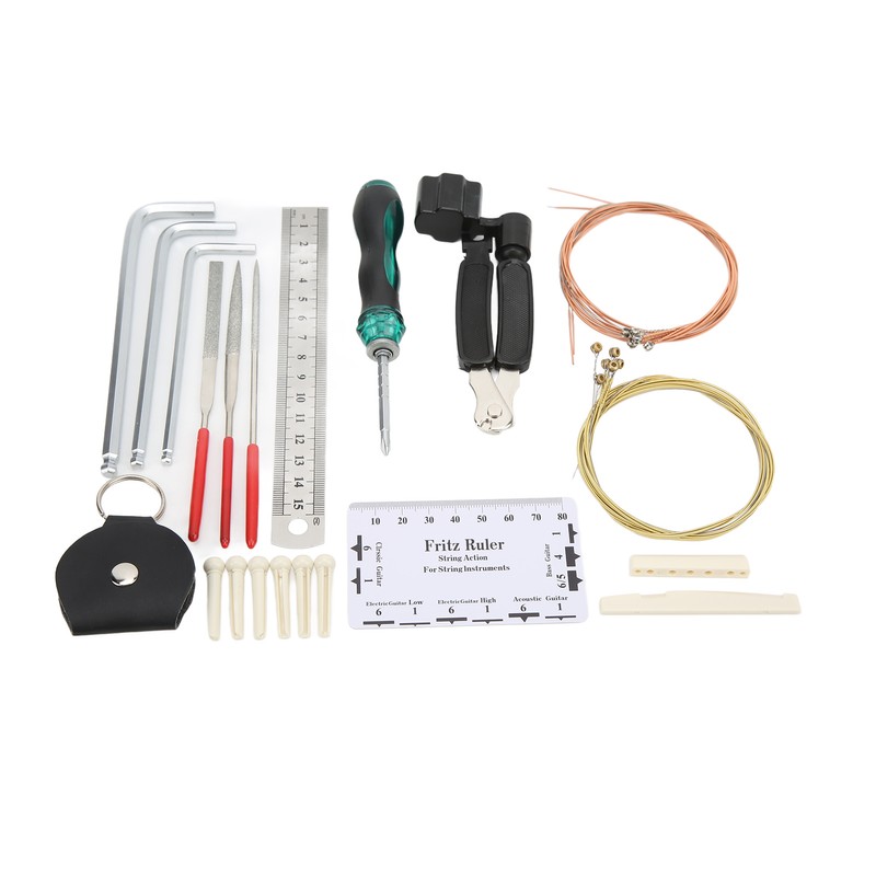Guitar Repairing Tools Kit Guitars Maintenance Tool Kits with Strings
