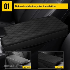AOMSAZTO Armrest Pad for 2020-2023 Sonata Black