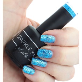 Sparkle & Co. Soak Off Gel Polish – 094: Vibrant Blue Glitzy