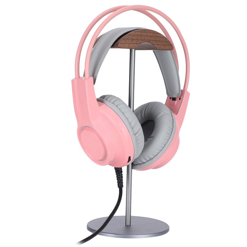 Cikonielf Headphone Stand Headphone Holder Walnut Wood Headphone Holder Aluminium