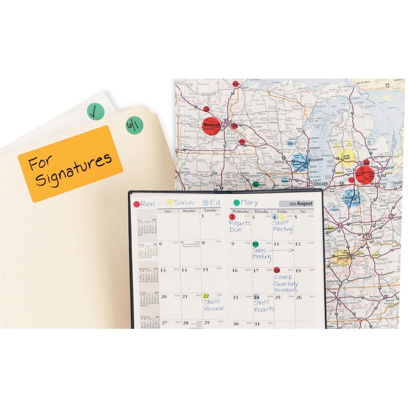 Avery Permanent Color Coding Labels, 0.25 Inches, Round, Green, Pack