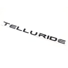 Gloss Black Telluride Rear Tailgate Emblem Letter Fit 2022-2024 Telluride (Gloss Black)