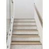 Diamond Geometric Peel and Stick Stair Riser Strips (Off White,