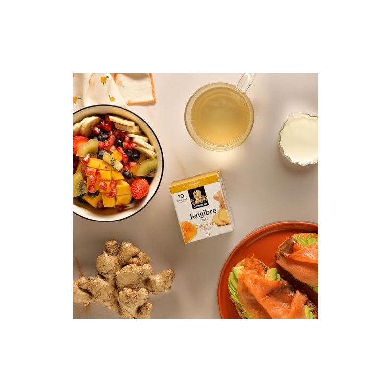Carmencita. Ginger Tea infusion with Honey (10 teabags). 15g (0.53oz).