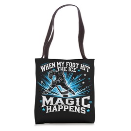 Funny Ice Hockey Themed Sport Athlete Athletic Men Gift Idea Tote Bag