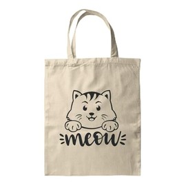 BWW Print - Meow - Gift | Shopping | Tote Bag - Tote Bag, Single Sided