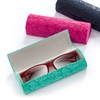 FEFI - Sturdy hard case glasses case in floral relief