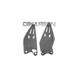Tekarbon, Replacement for Heel Plates, Kawasaki ZX6R (2019-2020), Carbon Fiber, 2x2 Twill Weave