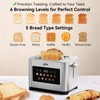 KOK 2 Slice Touch Screen Toaster, Stainless Steel Smart Toaster