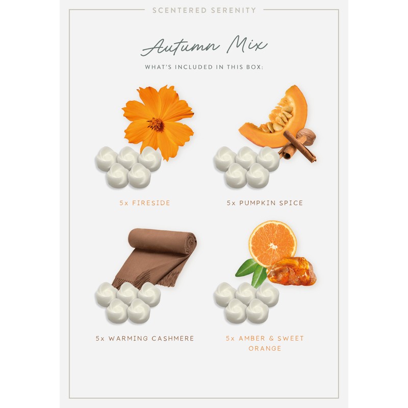 Autumn Wax Melts| Strong Scented| 20 Pack| Luxury Gift Set