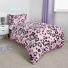 OHS Single Bedding Leopard Print, Reversible Single Quilt Cover for