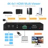 gofanco 4K 4x1 HDMI Multi Viewer (QuadView) with Remote –