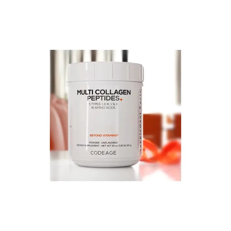 Colageno Hidrolizado En Polvo Codeage 567g Sin Sabor Libre Gluten