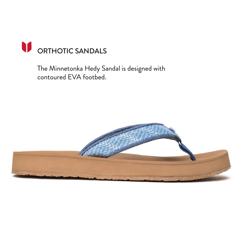 Minnetonka Hedy, Azul-Denim, 11