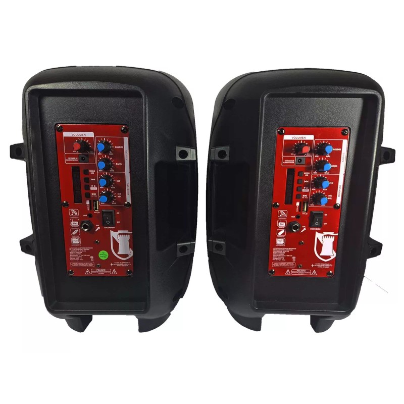 Kaiser Sistema Bafles Par De Bocinas 8 Ksr Bluetooth Recargable