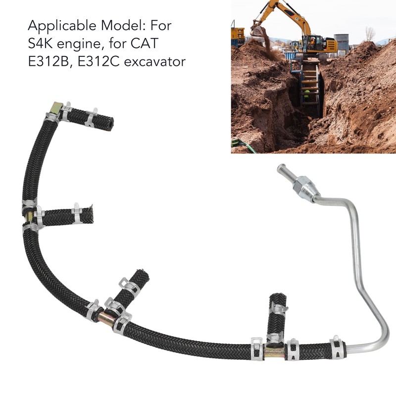 Injector Fuel Return Pipe Good Sealing S4K Engine Fuel Return