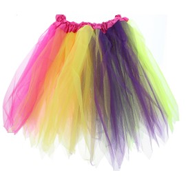 Zac's Alter Ego Fancy Dress Gay Pride Festival Rainbow Tutu & Cat Headband Set