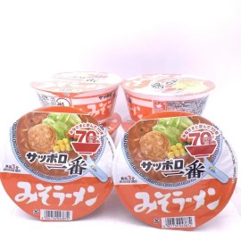 Sanyofoods Sapporo Ichiban Miso Ramen Bowl 77gX6(bowl)