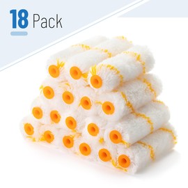 Bates- Paint Roller Covers, 18 Pack, 4-Inch Covers for Paint Roller 4 Inch Paint Roller Covers, 4 Paint Roller Covers, Covers for Paint Rollers 4 Inch, 4 Inch Rollers for Painting Small Paint Rollers