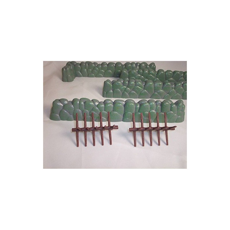 Marx Style Stone Walls and Spike Barricades Offered by Classic