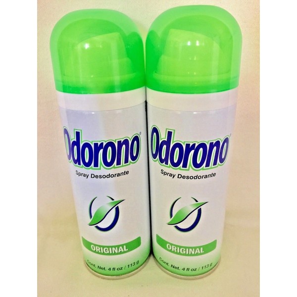 Lot of 2 Odorono Deodorant Spray Original 4 fl oz Aerosol New Fastpin