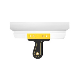 QWORK® 14" Stainless Steel Plastering Spatula with Ergonomic Handle - 350 mm- Drywall Filling Tapping Plastering Tool