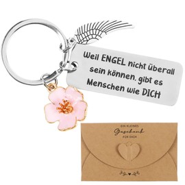 COLOFALLA Nurse Gift Keyring with Envelope Artz Gifts Artz Key Ring Syringe Pendant, Angel.