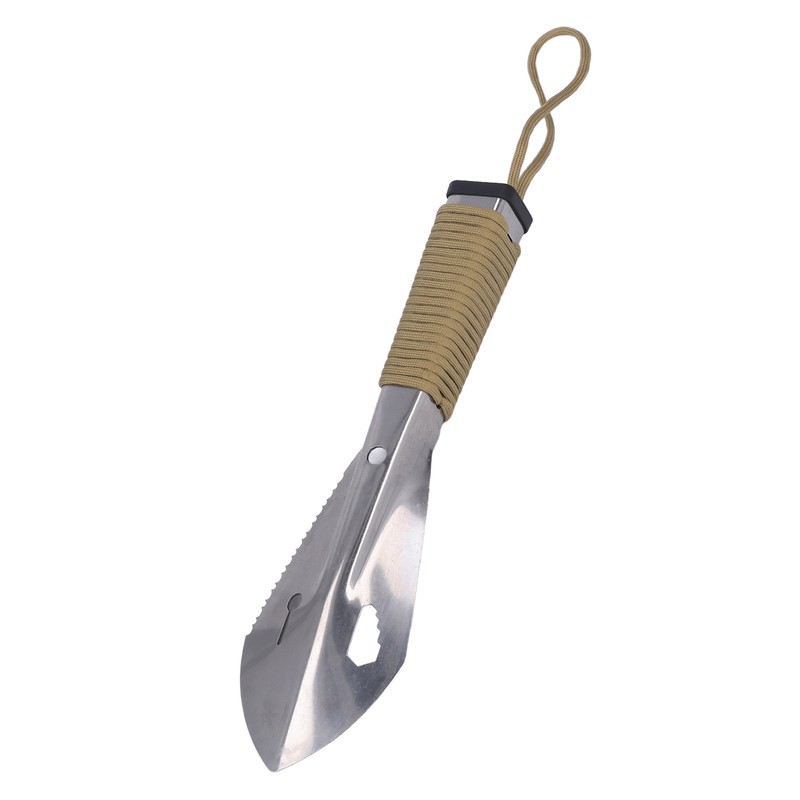 Survival Digging Trowel Stainless Steel Anti Slip Handle Multifunctional Detecting