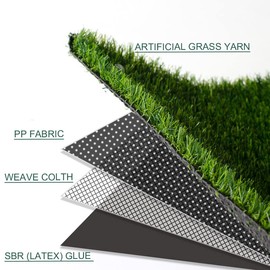 SHNOSU Artificial Grass Turf 0.7" Fake Grass 2FTX39FT Astroturf Rug Indoor Outdoor Grass Rugs for Patio with Drain Holes for Dogs Garden Lawn Landscape Balcony