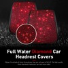2 PCS Bling Car Headrest Covers, 10.23" x 13.77" Sparkling