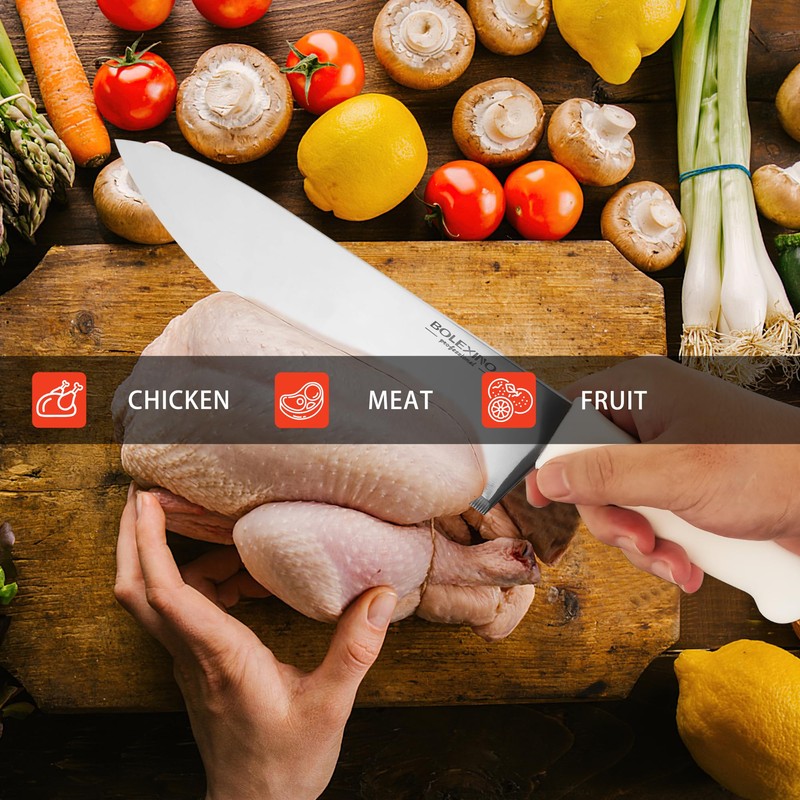 BOLEXINO Chef Knife,10 inch High Carbon Stainless Steel Kitchen Knife,