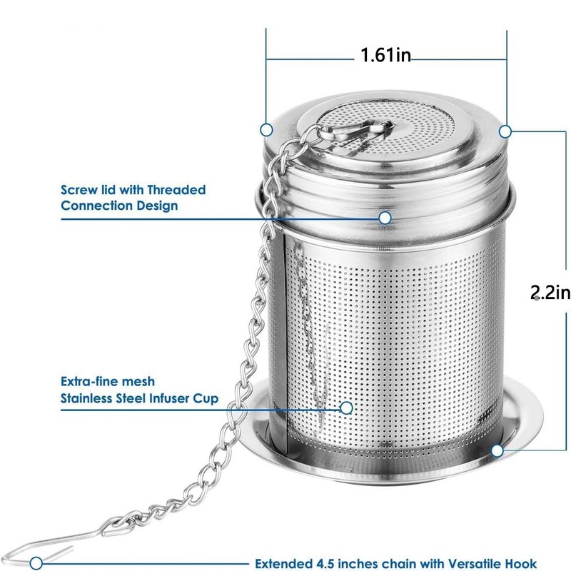 Tea Infuser, Tea Infusers for Loose Tea Stainless Steel Tea
