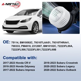 Front AC Blower Motor Fan Fits for Honda CRV CR-V 2017 2018 2019 2020 2021 2022 2023, Odyssey 2018-2021, HVAC Heater Blower Motor Replacement, 79310TLAA51, PM4818,79310THRA41